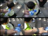 Aden walking downstair